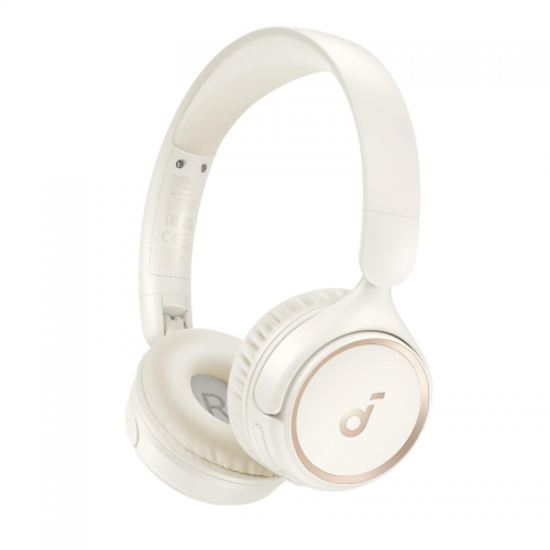 Soundcore H30i Wireless On-Ear Headphones, Foldable Design, Pure Bass, 70H Playtime, Bluetooth 5.3, Lightweight and Comfortable, App Connectivity, Multipoint Connection (White)